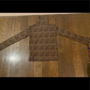 Zara leopard turtle neck sweater